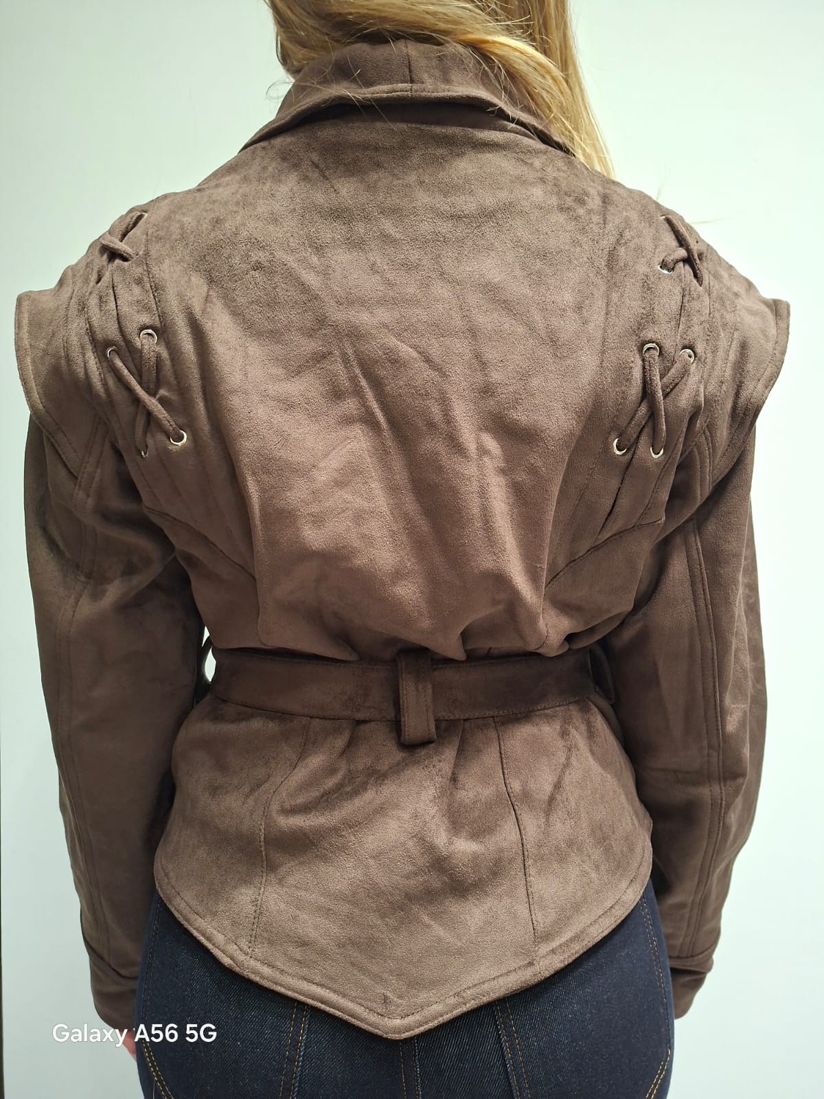 Giacca crop in Renna