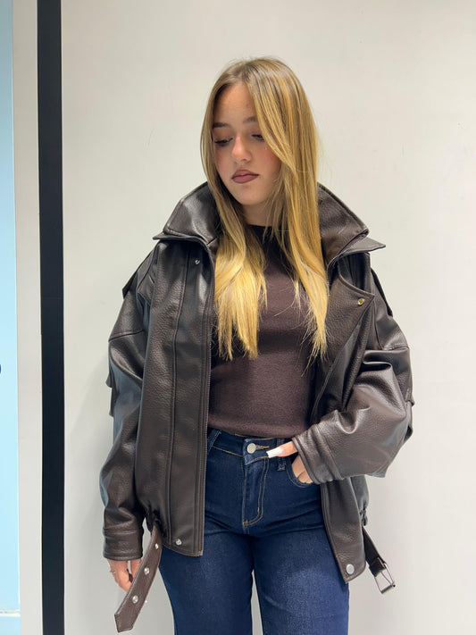 Giubbotto in eco pelle