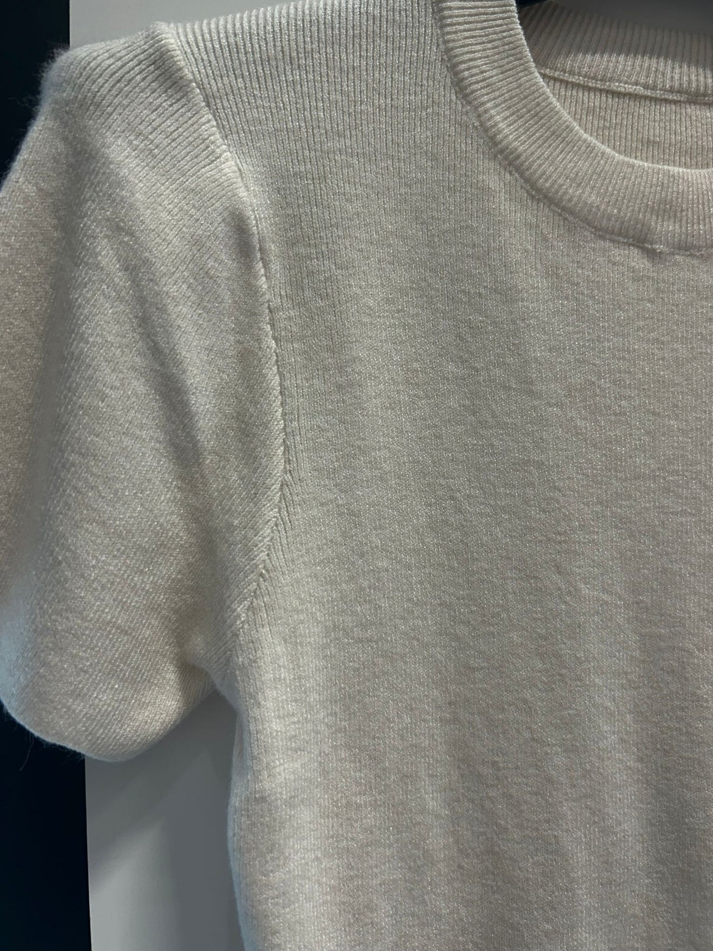 Maglia crop a mezza manica