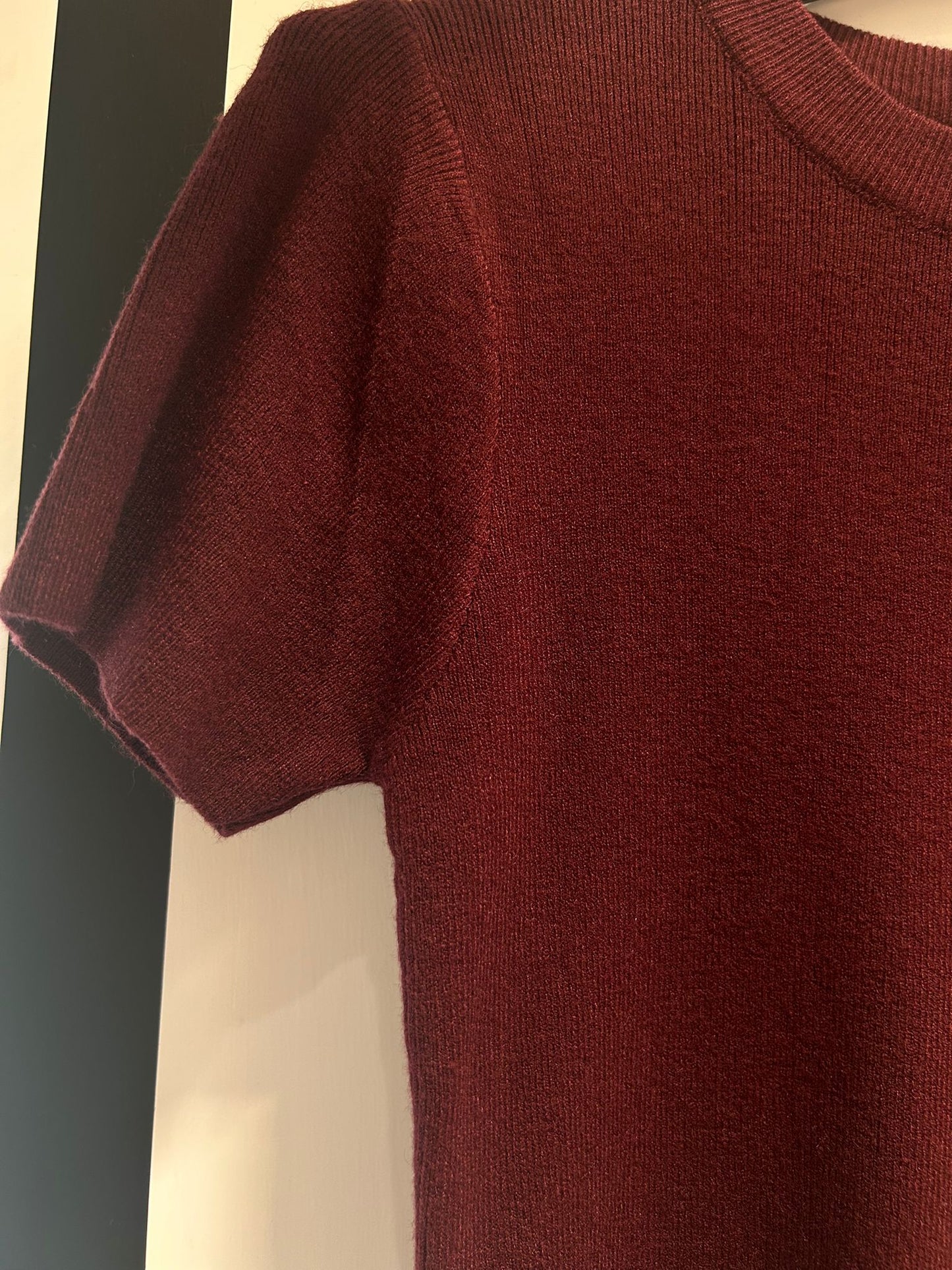 Maglia crop a mezza manica