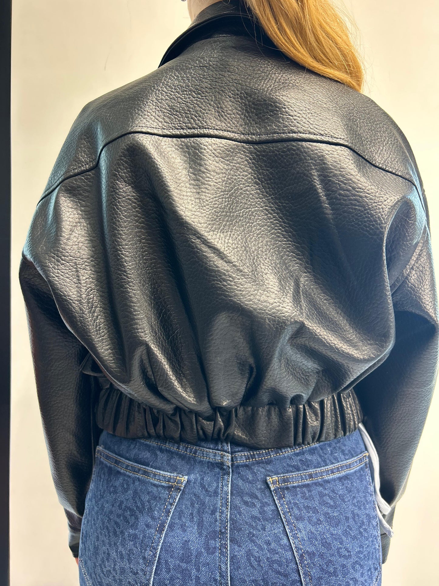 Giubotto bomber in ecopelle