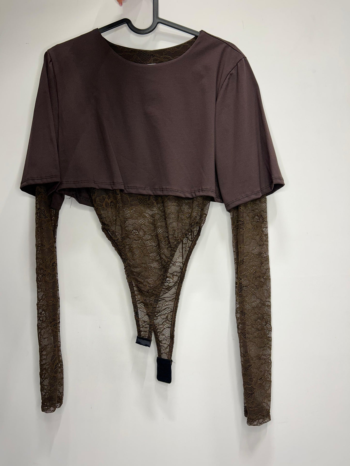 Body merletto a guanto